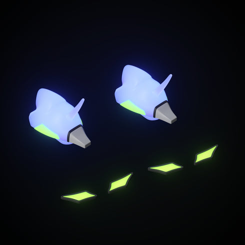 Nageoires et Yeux de Mecha pour Sharkicks Pro
